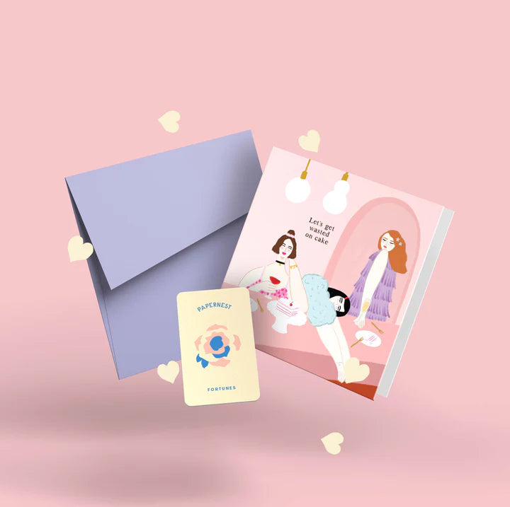 PAPERNEST - "Let's Get Wasted On Cake" Greeting Card