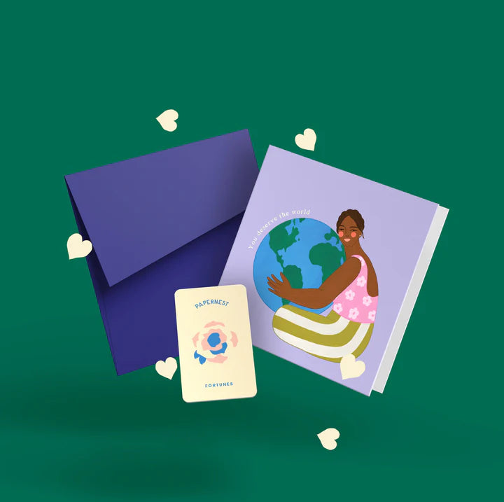 PAPERNEST - "You Deserve the World" Greeting Card