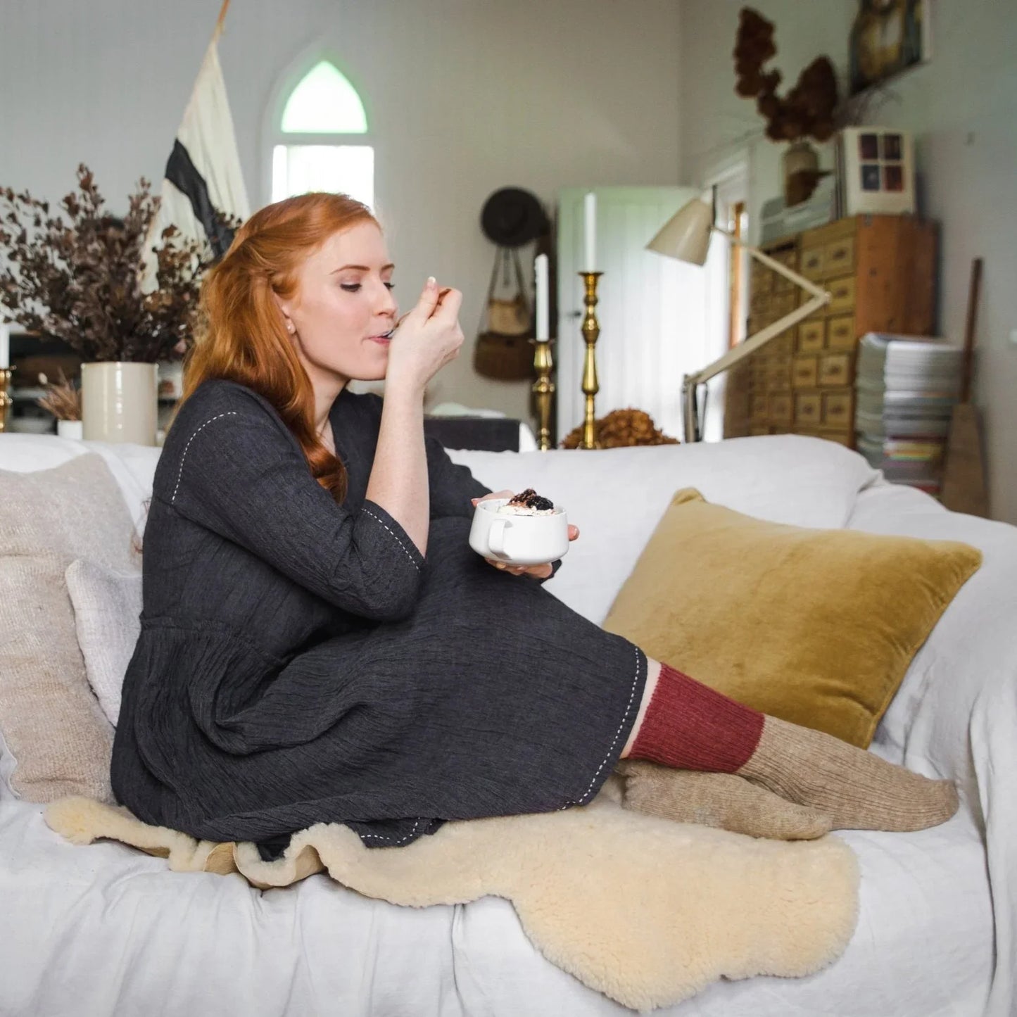 STORYBOOK CAKES - GF EGGNOG Mud Cake in a Mug - GLUTEN FREE