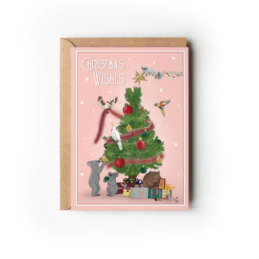 Green Mini Creative - "Christmas Wishes" Christmas Greeting Card