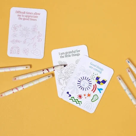 JOURNEY OF SOMETHING- COLOUR YOUR OWN AFFIRMATION CARDS