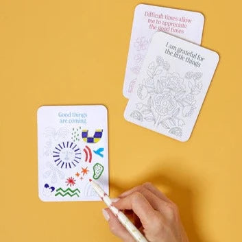 JOURNEY OF SOMETHING- COLOUR YOUR OWN AFFIRMATION CARDS