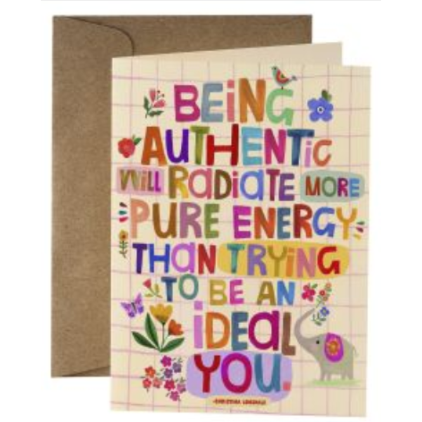 NUOVO - "Being Authentic" by Katherine Herrell- GREETING CARD