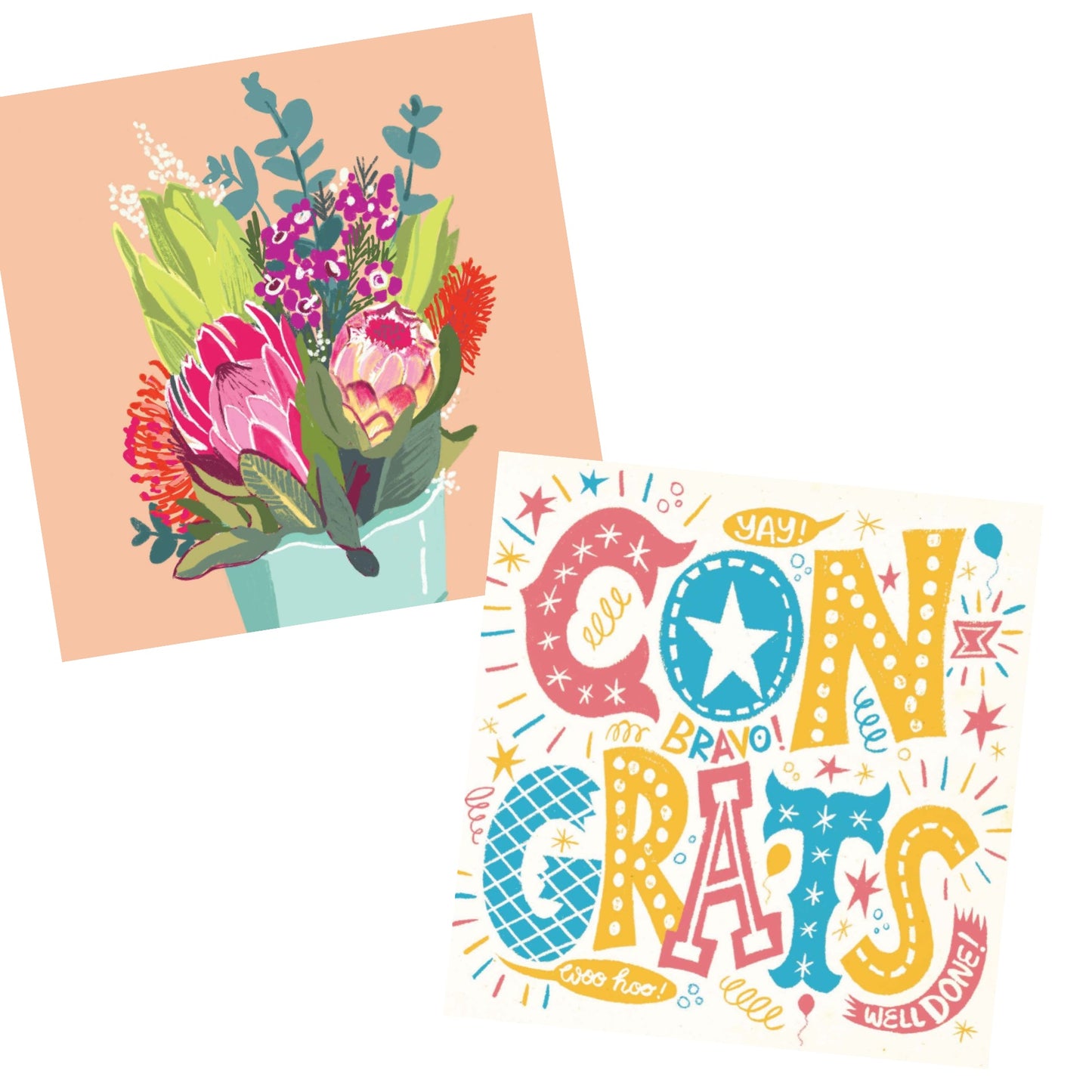 NUOVO - "Native Flowers" SMALL GREETING CARD