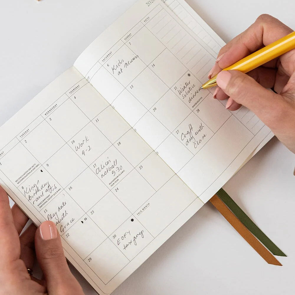 BESPOKE LETTERPRESS - 2026 Pocket Planner - Wildflowers