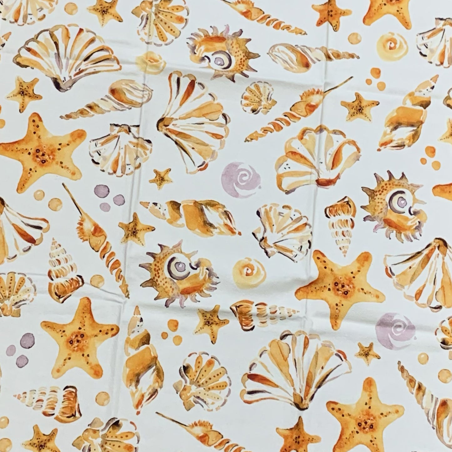 ESZTER'S CREATIONS - "Seashells"- Tea Towel