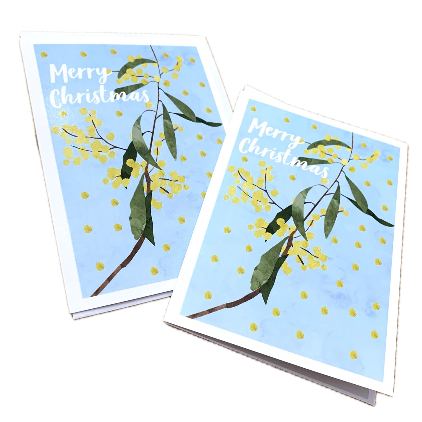 CANDLE BARK CREATIONS - "Wattle Christmas" Australiana Single Cards