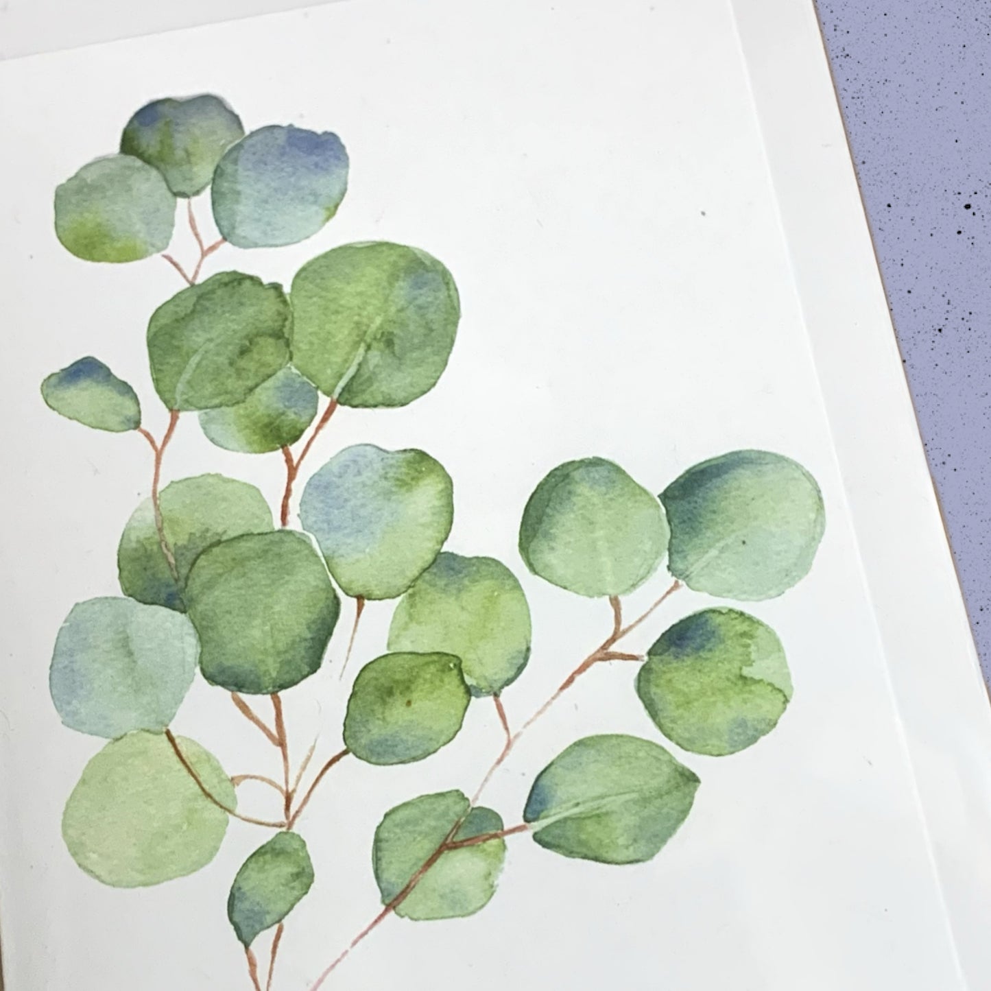ESZTER'S CREATIONS- "Eucalyptus Branch"- Greeting Card