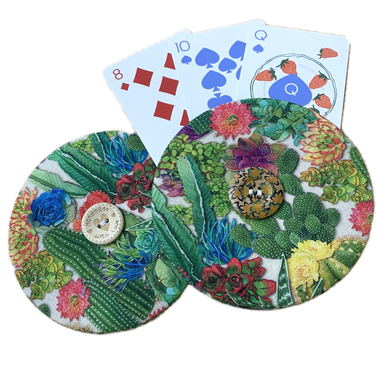 OH SEW ROSY: Playing Card Holders- CACTUS GARDEN