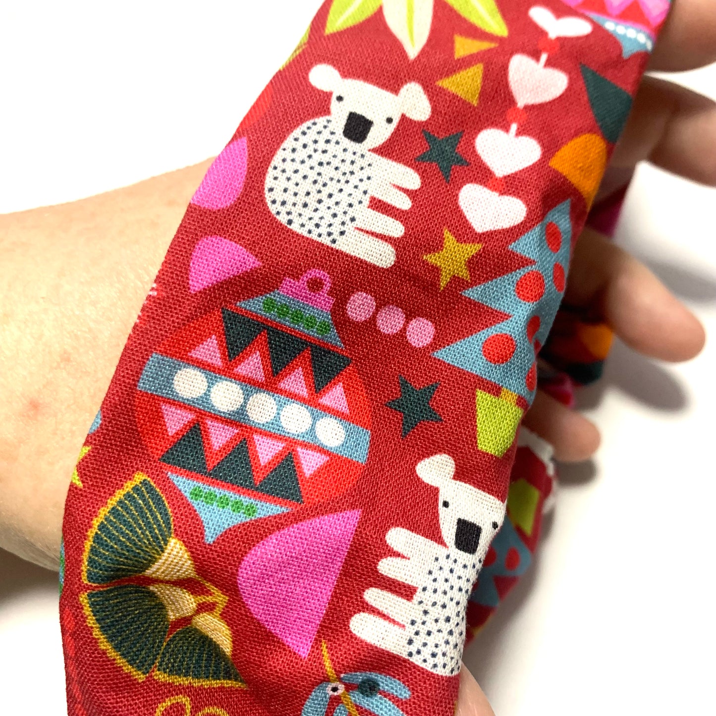 MUMMA WHOOPEE - Jumbo "Abstract Australiana" Christmas Scrunchies