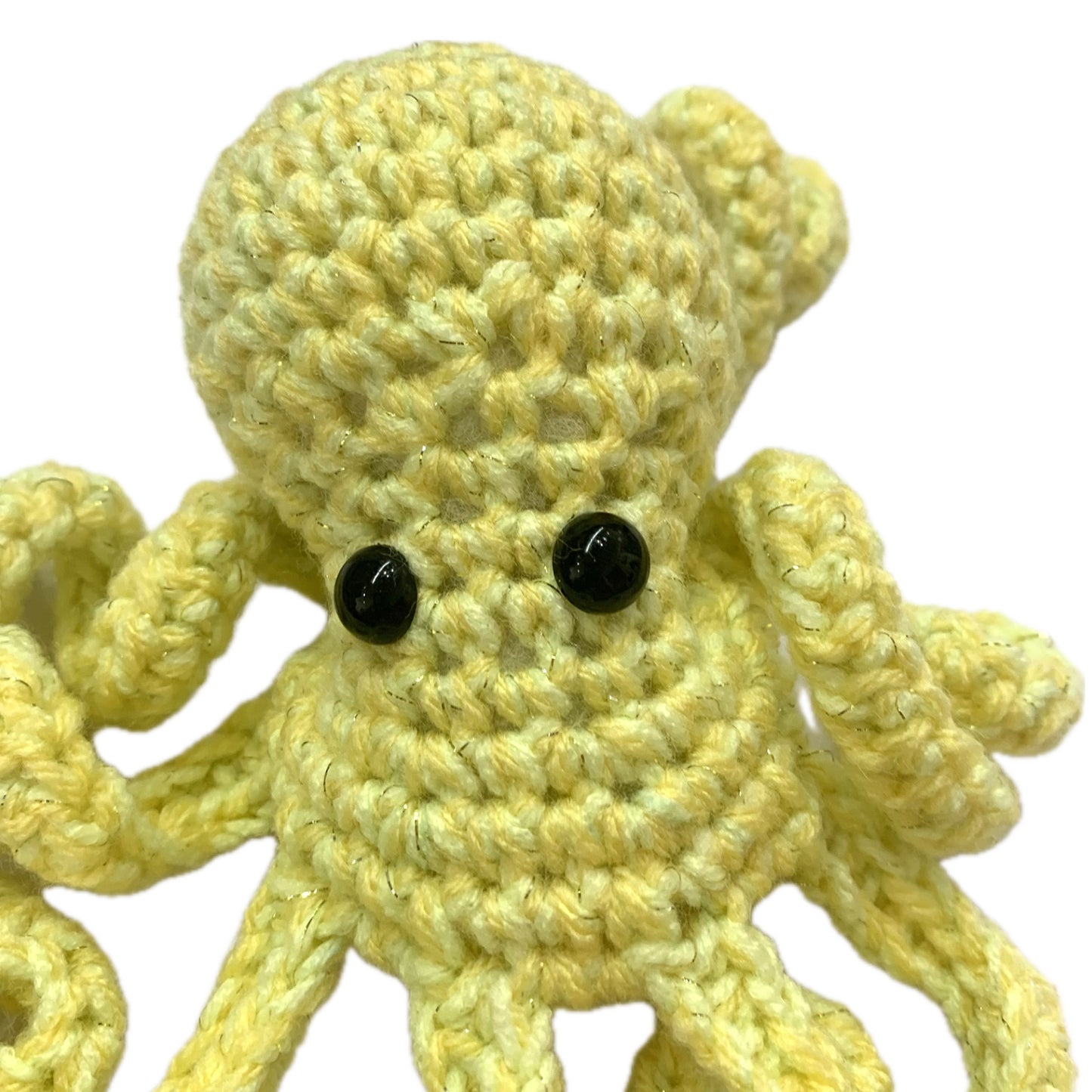 BEAKNITS- CROCHETED OCTOPUS - Light Yellow
