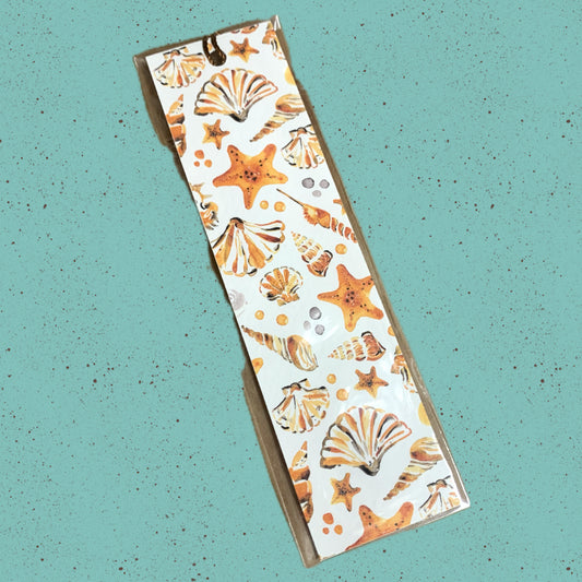 ESZTER'S CREATIONS- "Shells" Bookmark- Textured Paper