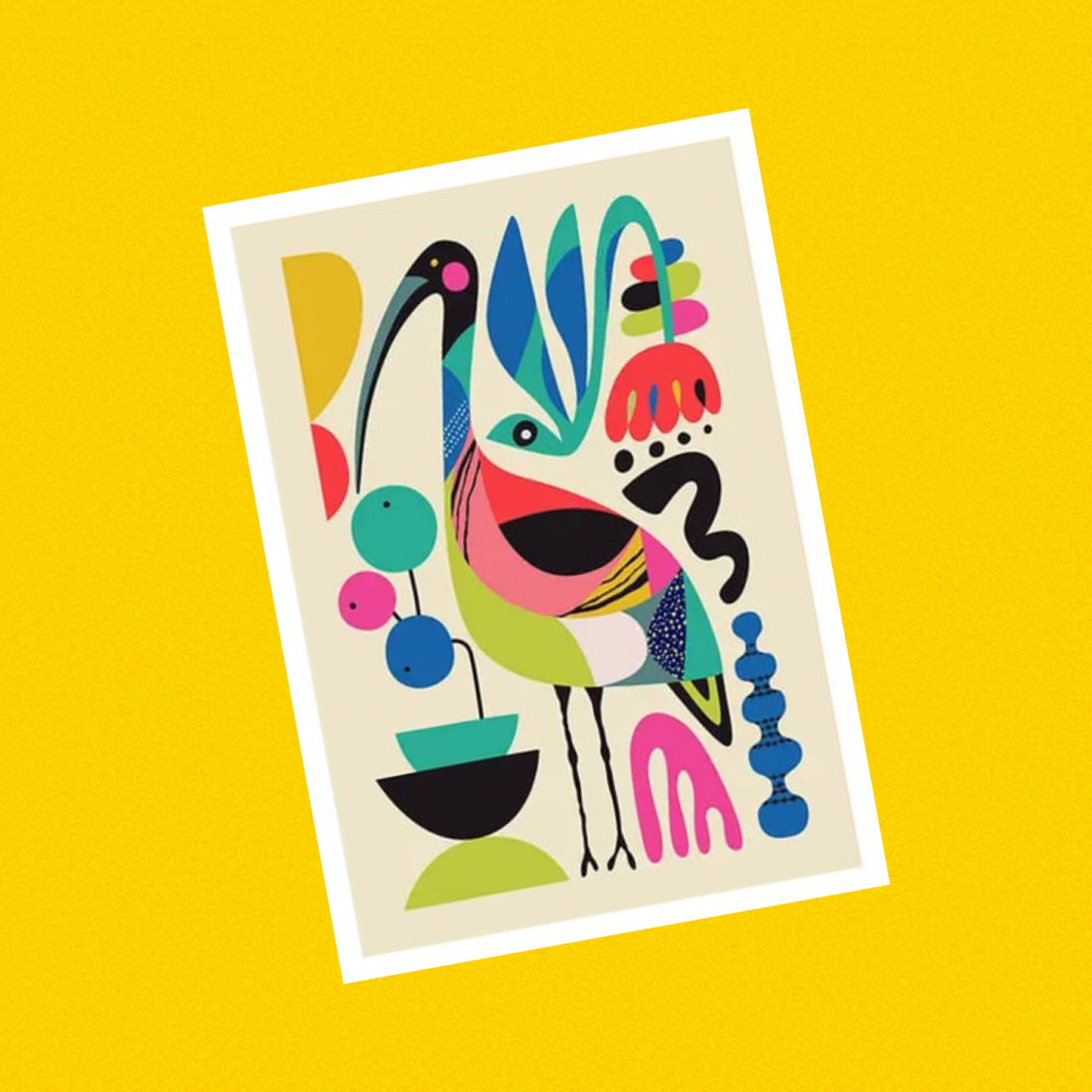 3 BIRDIES STUDIO- "Ibis" A5 Art Print