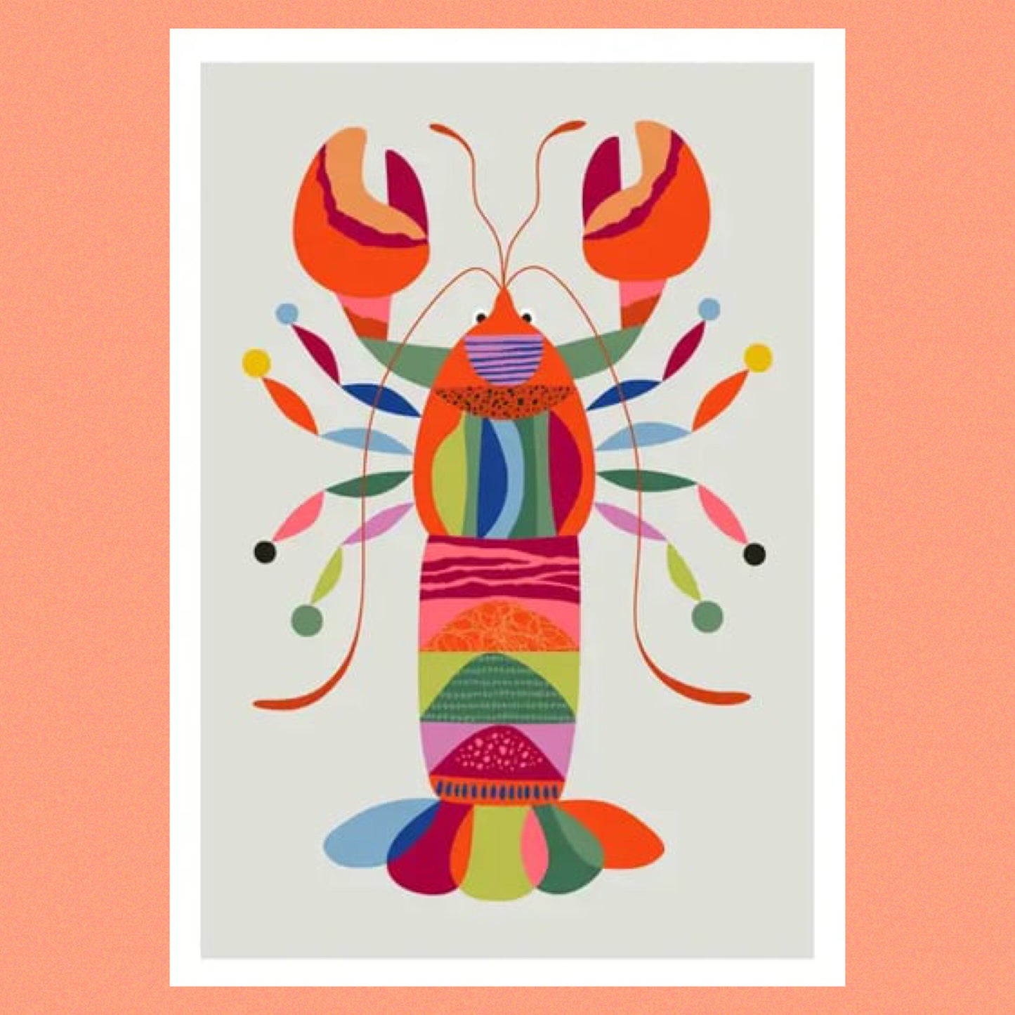 3 BIRDIES STUDIO- "Lobster" A4 Art Print