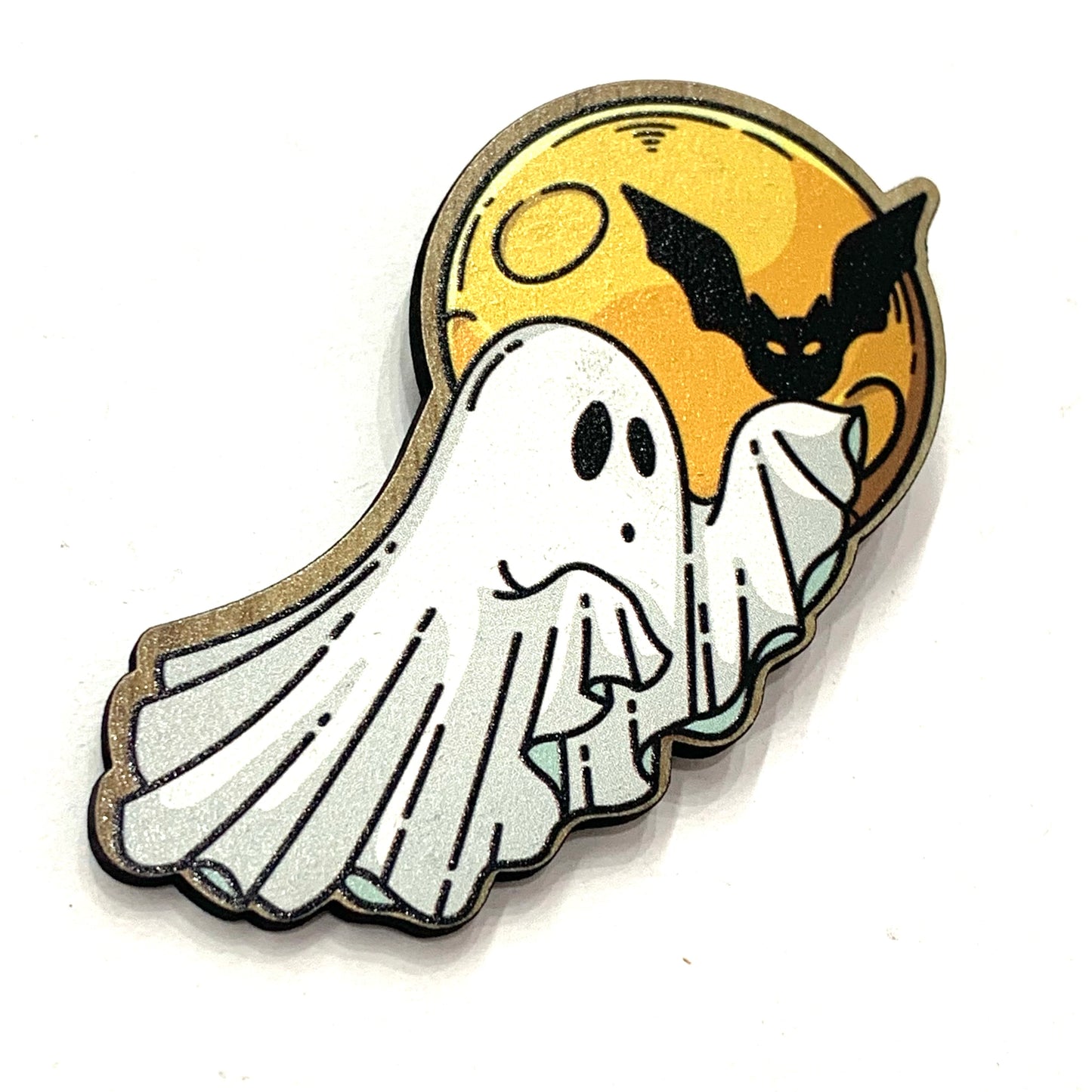 MAKIN' WHOOPEE - Moonlight Boo- Timber Halloween Brooch
