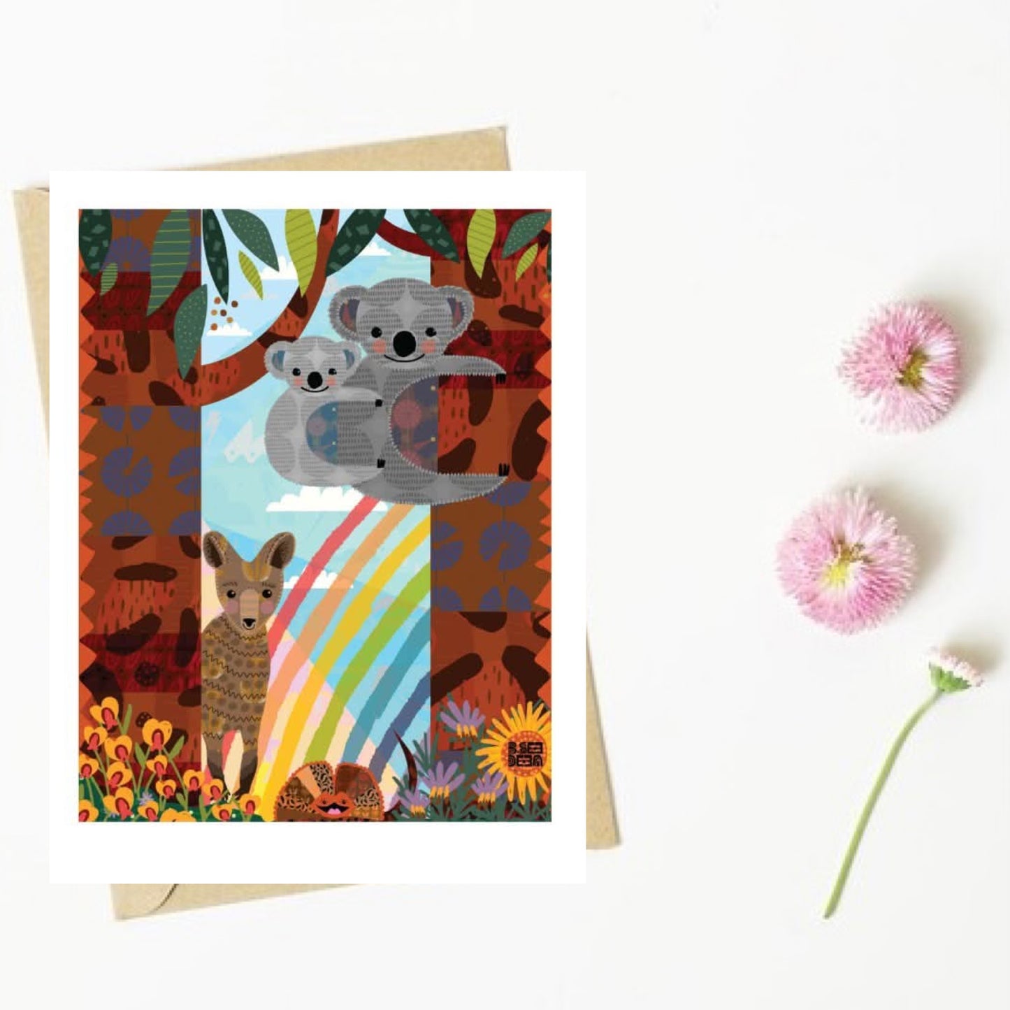 NUOVO - "Koalas & Kangaroos" by Bronwyn Seedeen- GREETING CARD