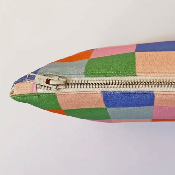 FABRIC DRAWER- Handmade Make-Up, Travel, Clutch Zip Purse - Picnic