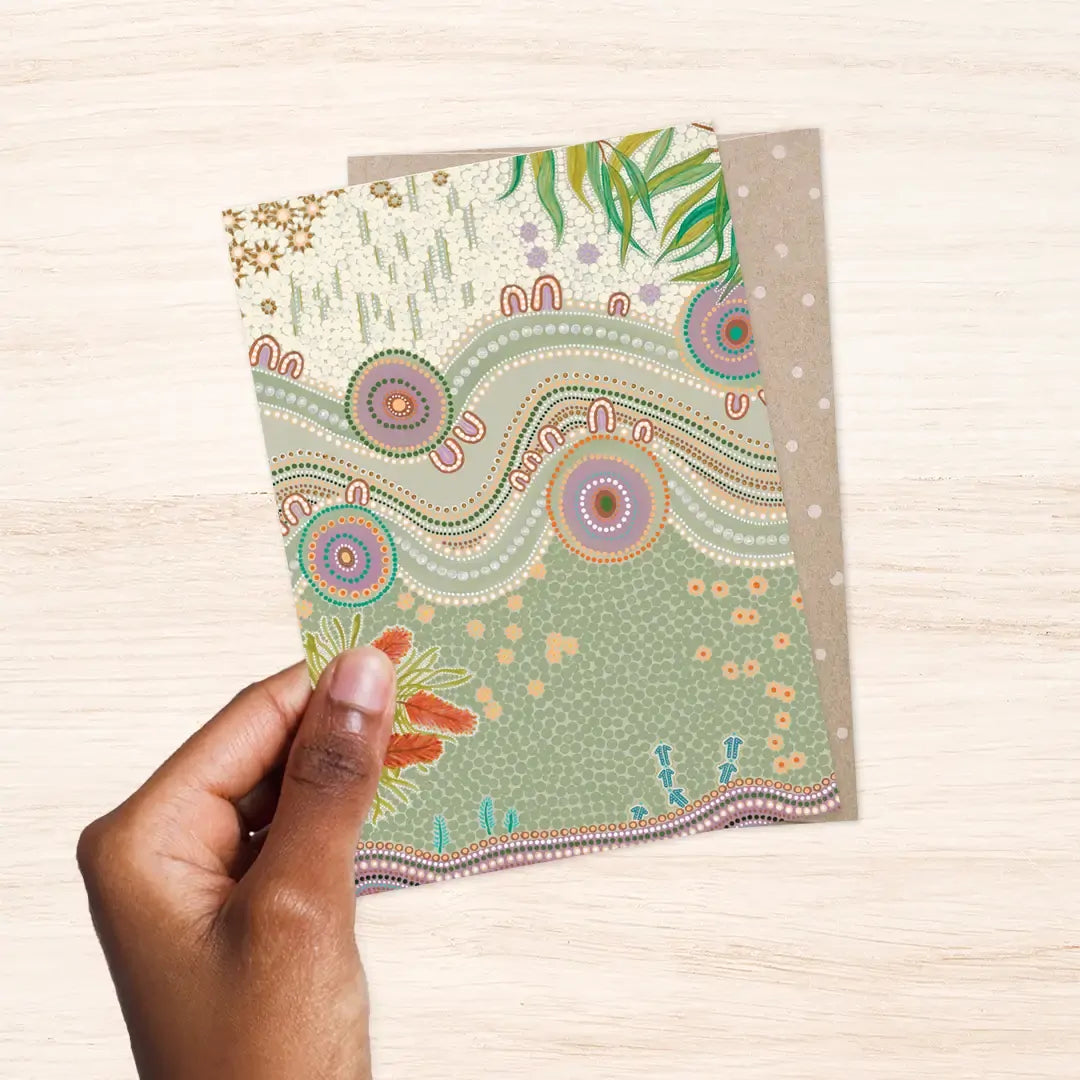 EARTH GREETINGS- Country In Bloom- Greeting Card