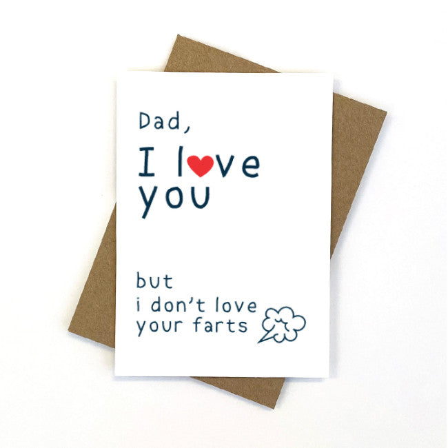 CANDLE BARK CREATIONS - DAD FARTS - FATHER'S DAY Greeting Card