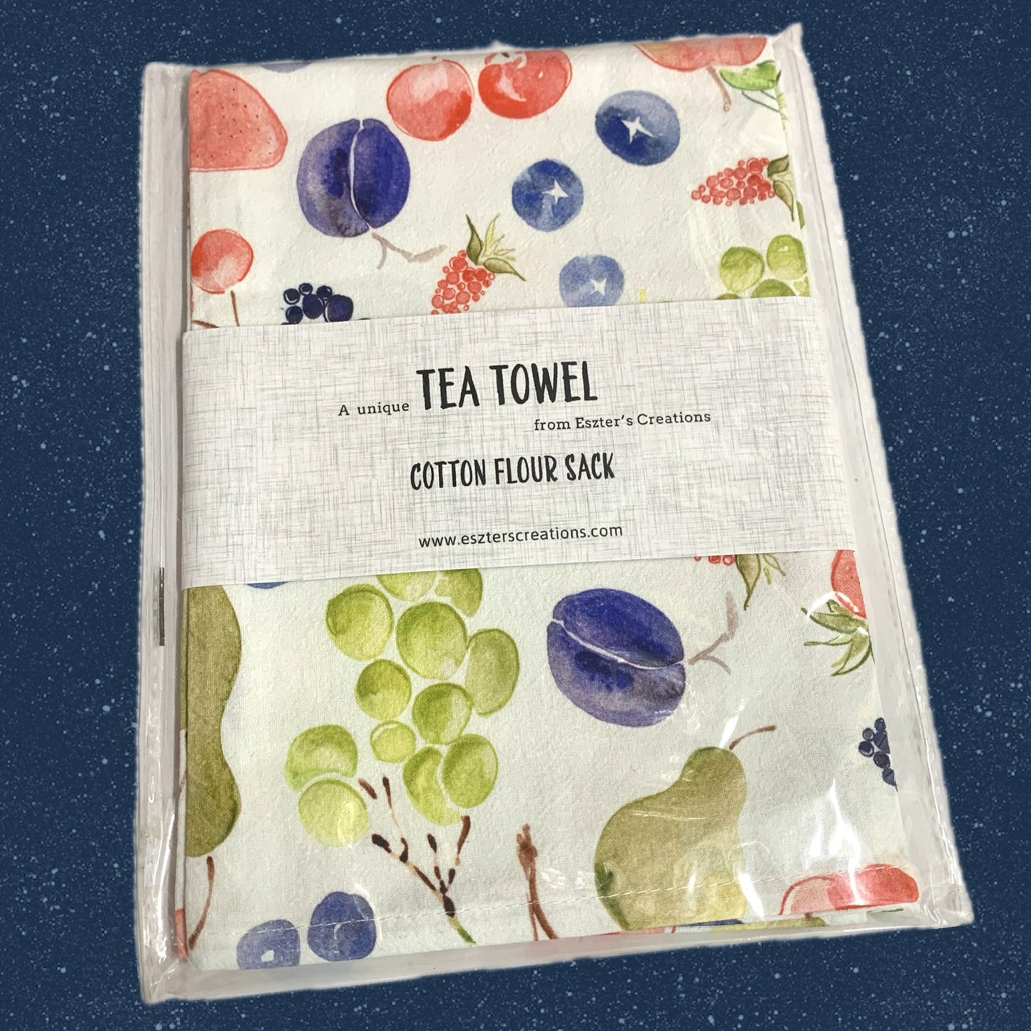 ESZTER'S CREATIONS - "Fruit"- Tea Towel