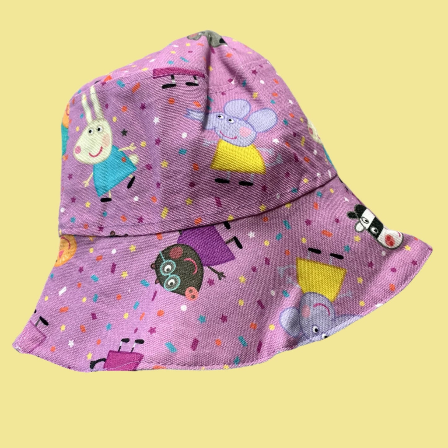 Teacups n Quilts- Peppa Pig Fabric Hat - Kids Size Medium