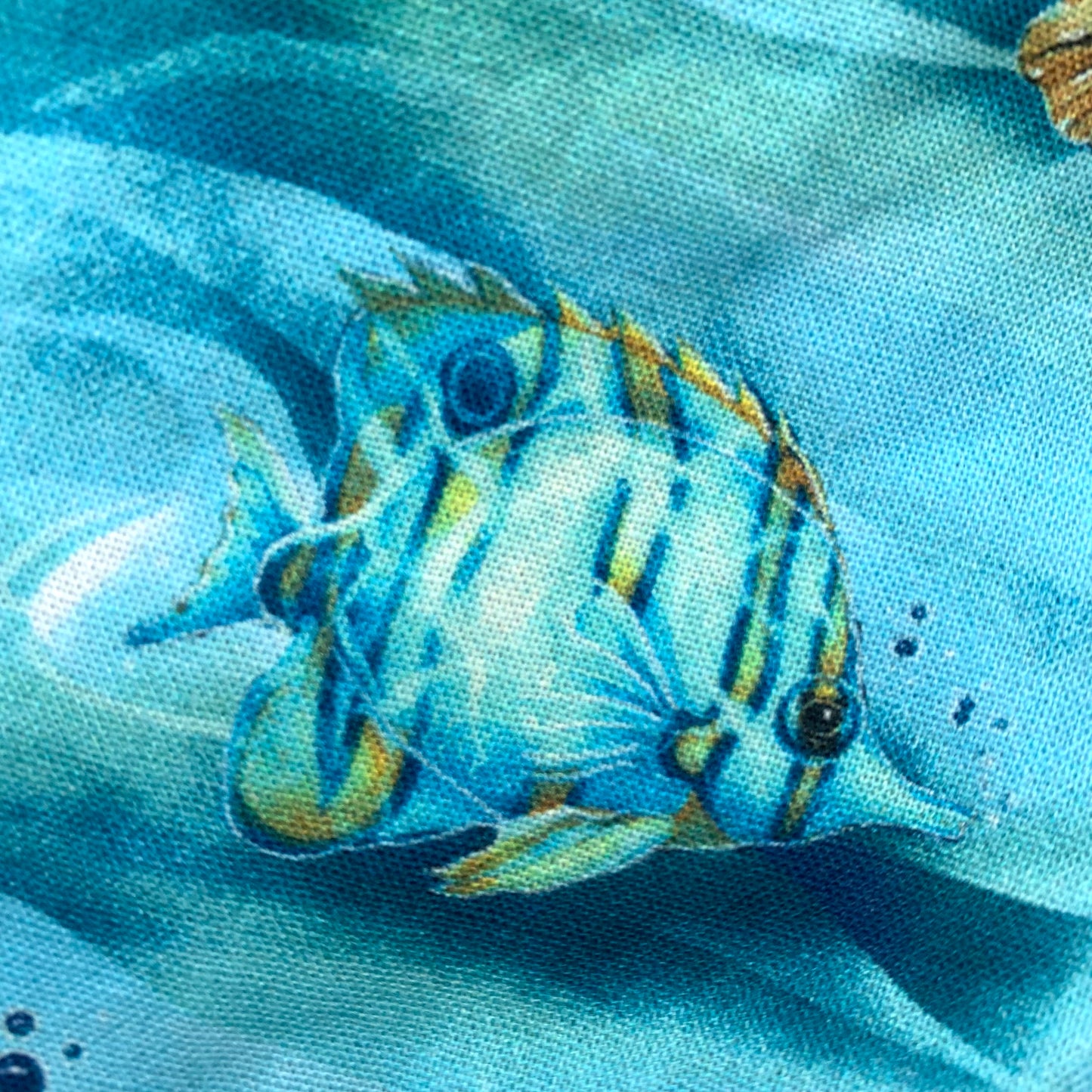 Teacups n Quilts - Turtles & Fish Fabric Hat - Kids Size Small