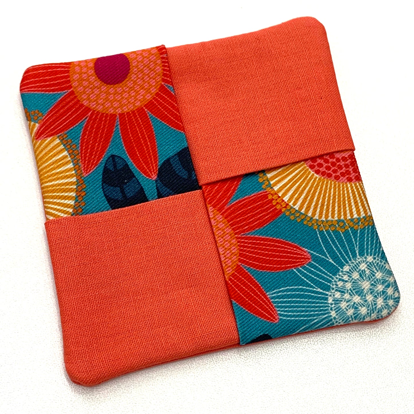 MAKIN' WHOOPEE- SINGLE WINE GLASS SLIPPER/COASTERS- Banksia & Orange
