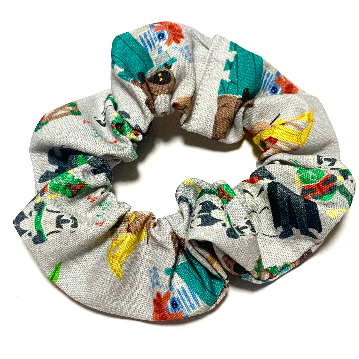 MUMMA WHOOPEE - Jumbo "Grey Star Wars"- Christmas Scrunchies