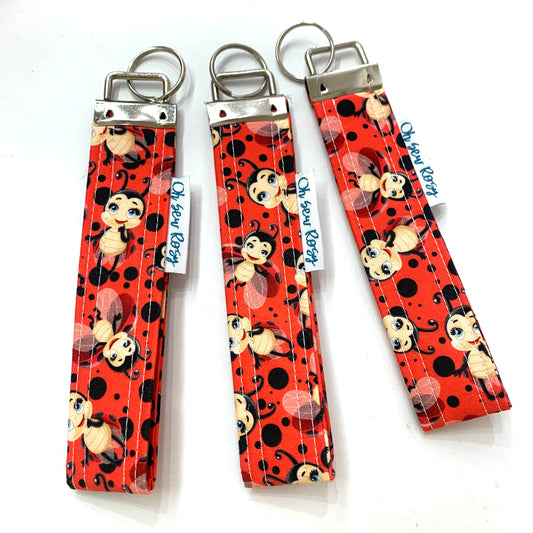 OH SEW ROSY: KEY FOBS/WRISTLET- LADY BUGS