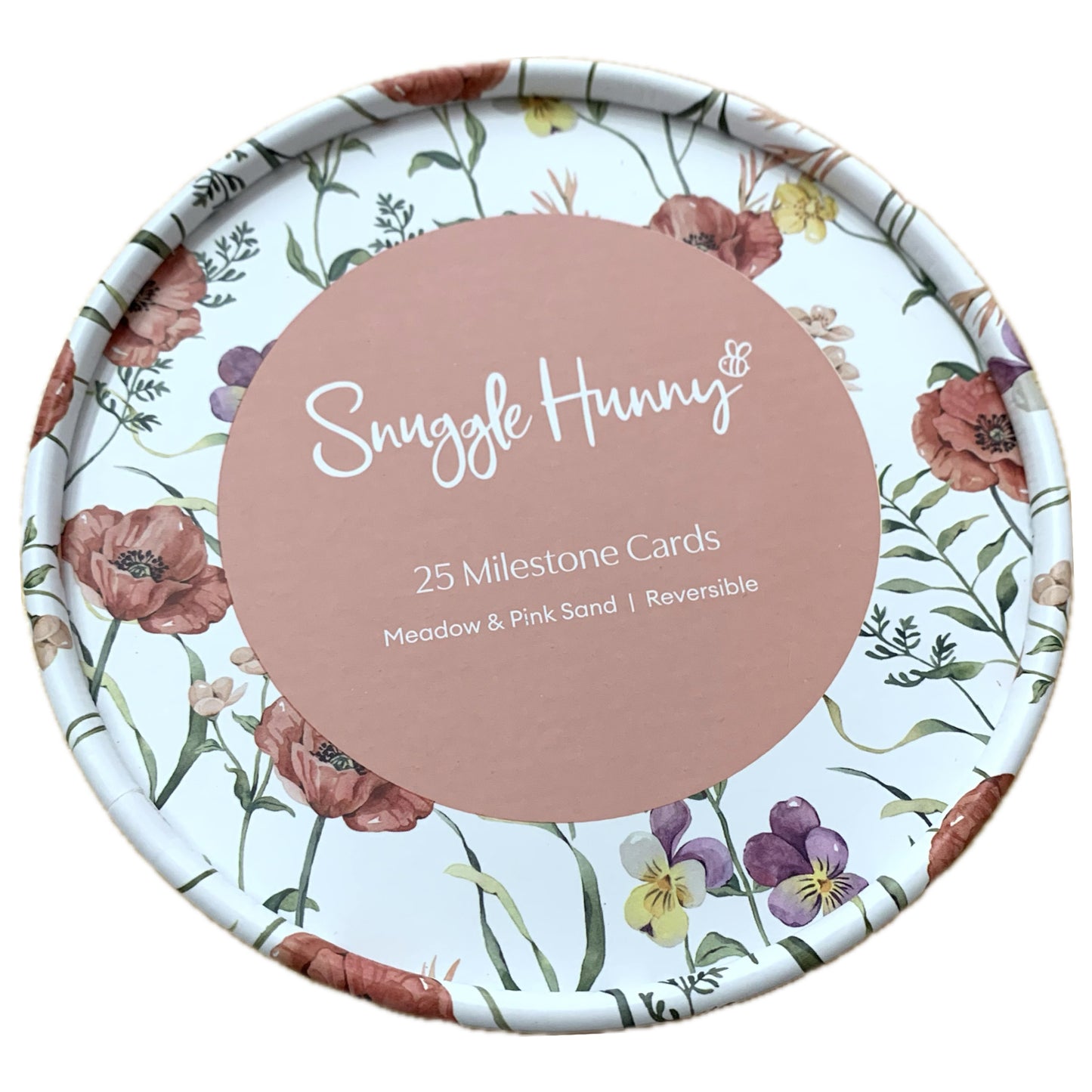 SNUGGLE HUNNY Meadow & Pink Sand Reversible Milestone Cards