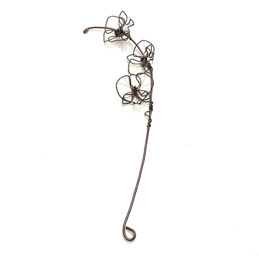 CARLEY CLARKE-RUSHTON - "Orchid #3" Wire Wall Hanging/Sculpture