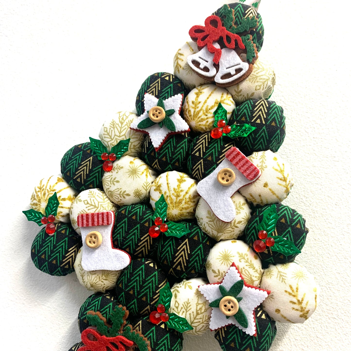 MAKIN' WHOOPEE- Small Bottle Top Christmas Tree Wall Hanging- Scandi Christmas