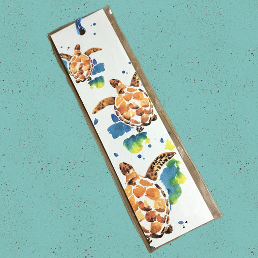 ESZTER'S CREATIONS- "Turtles" Bookmark- Textured Paper
