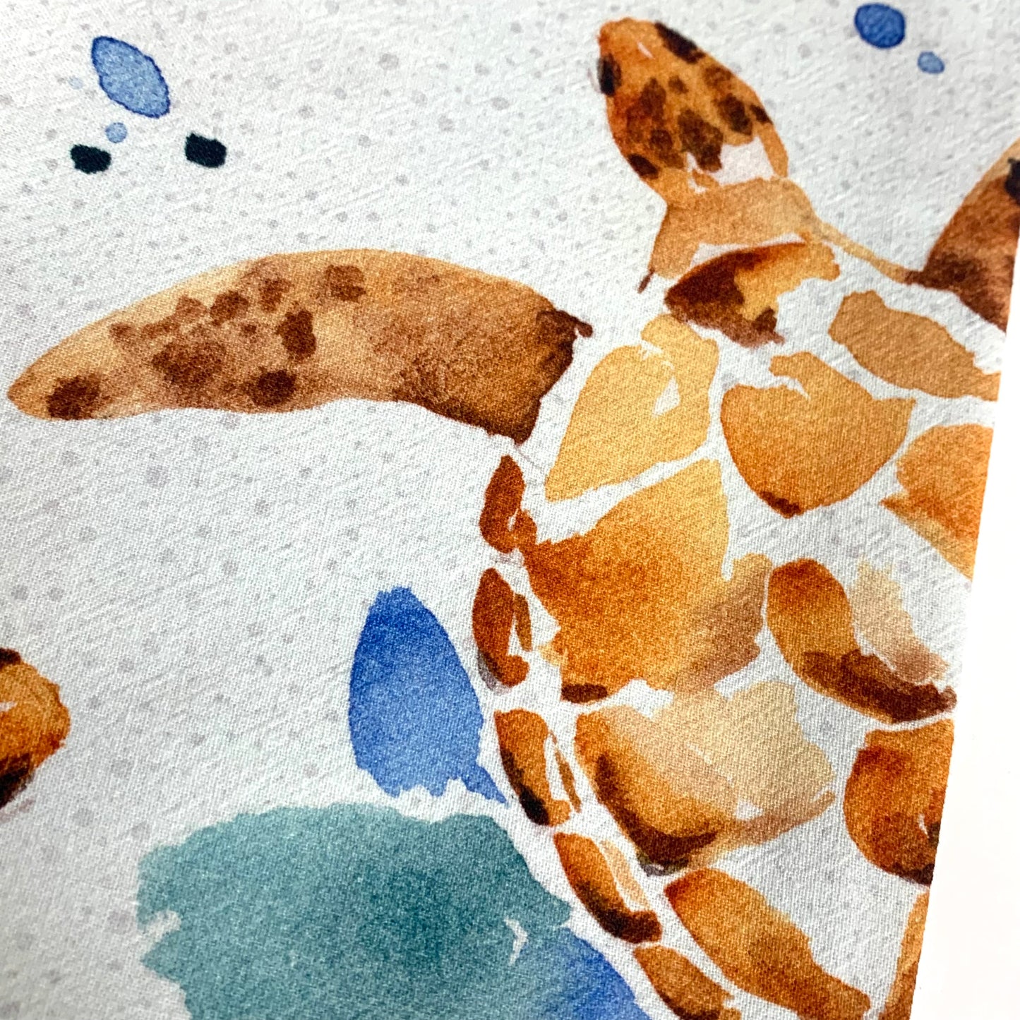 ESZTER'S CREATIONS - "Green Turtles"- Tea Towel