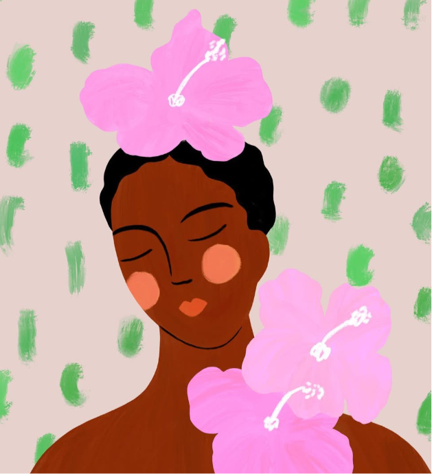 CONSTANZA GOEPPINGER- "Pink Hibiscus"- A4 GICLEE PRINTS