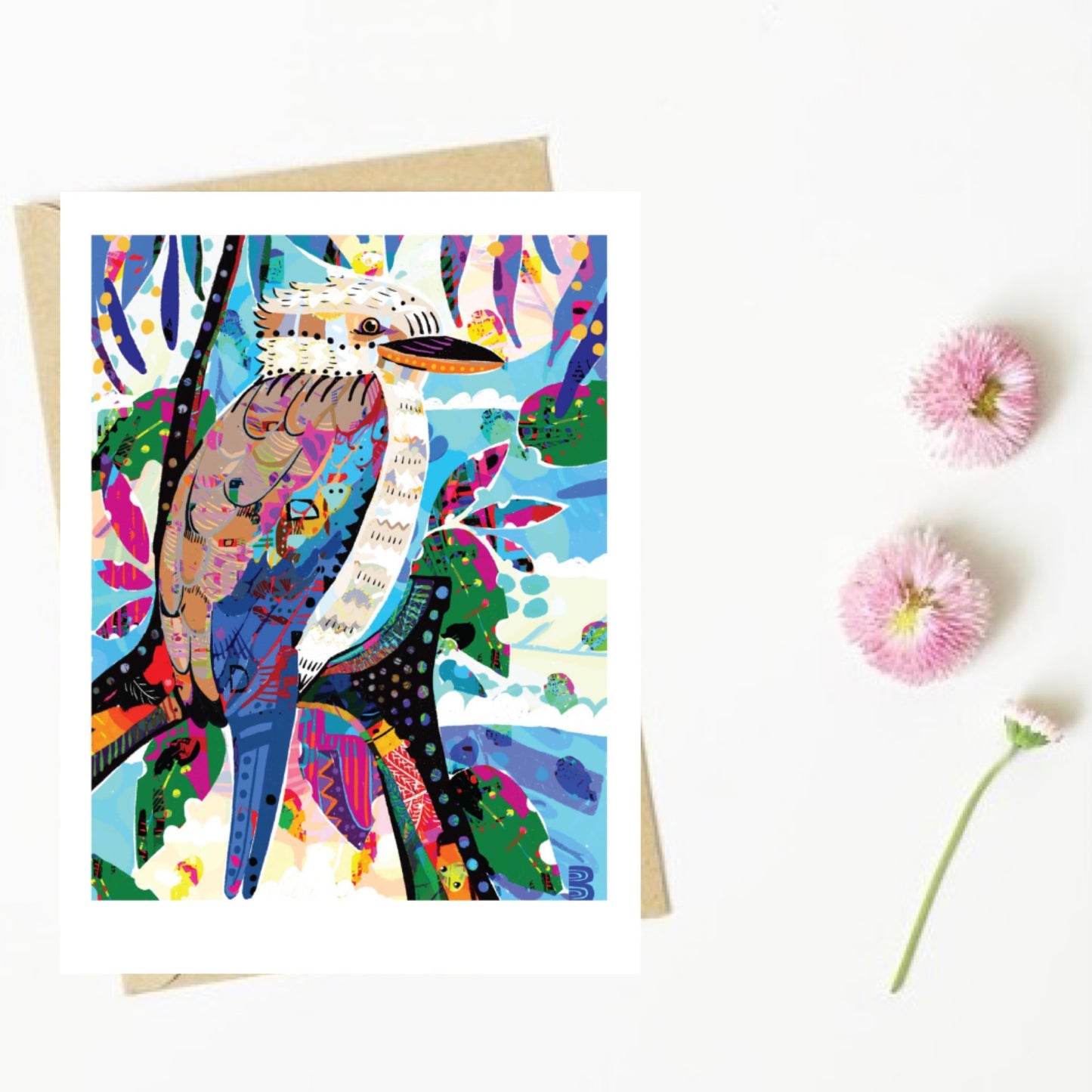 NUOVO - "Kookaburras" by Bronwyn Seedeen- GREETING CARD