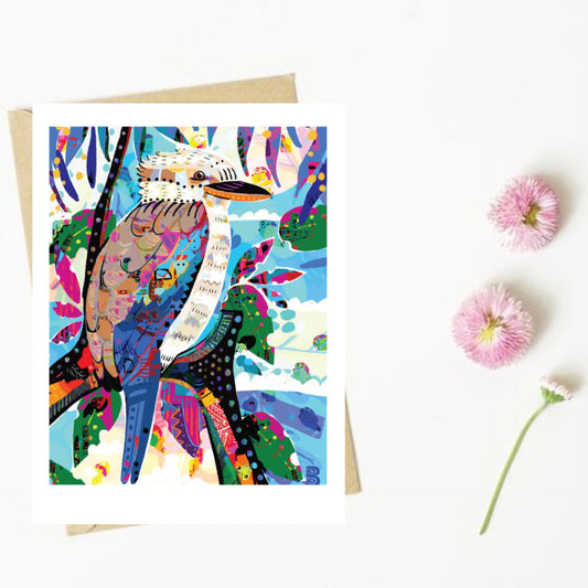 NUOVO - "Kookaburras" by Bronwyn Seedeen- GREETING CARD