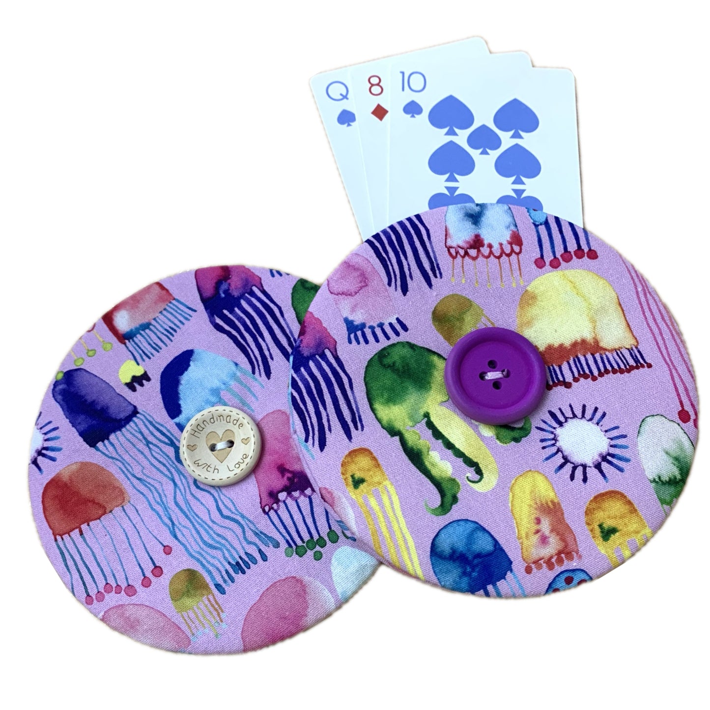 OH SEW ROSY: Playing Card Holders- JELLYFISH