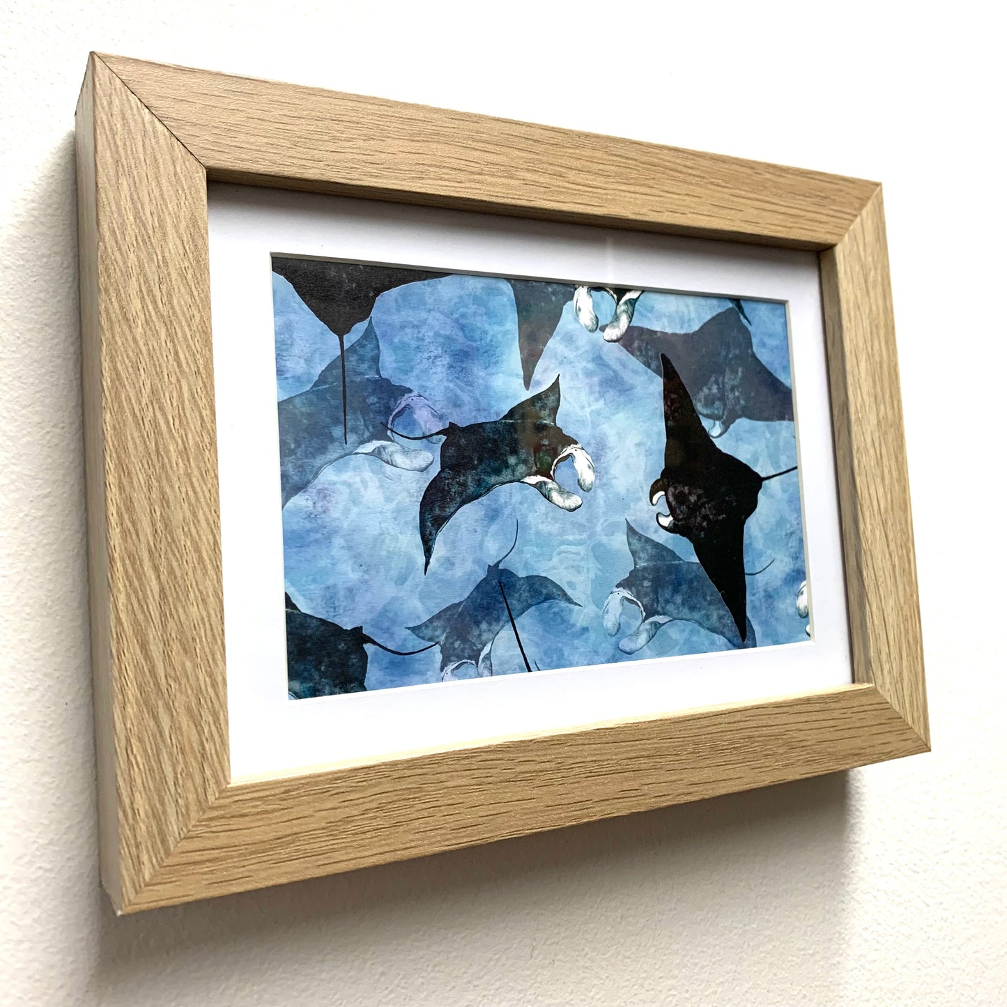 SHANNA TREES CREATIONS - Framed "Manta Ray Dance" Print