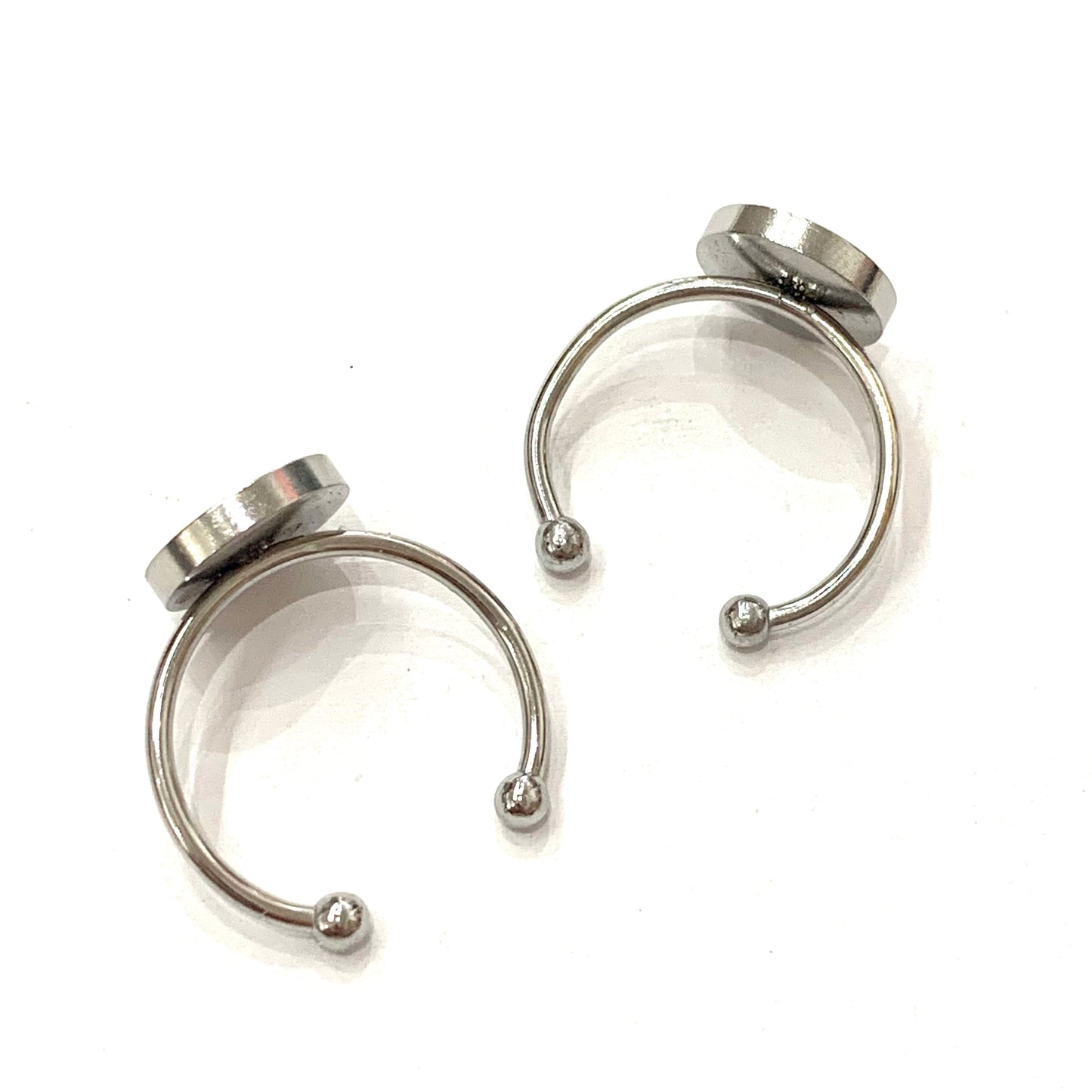 WILD BRASS- Adjustable Rings- Clear Swarovski Crystal