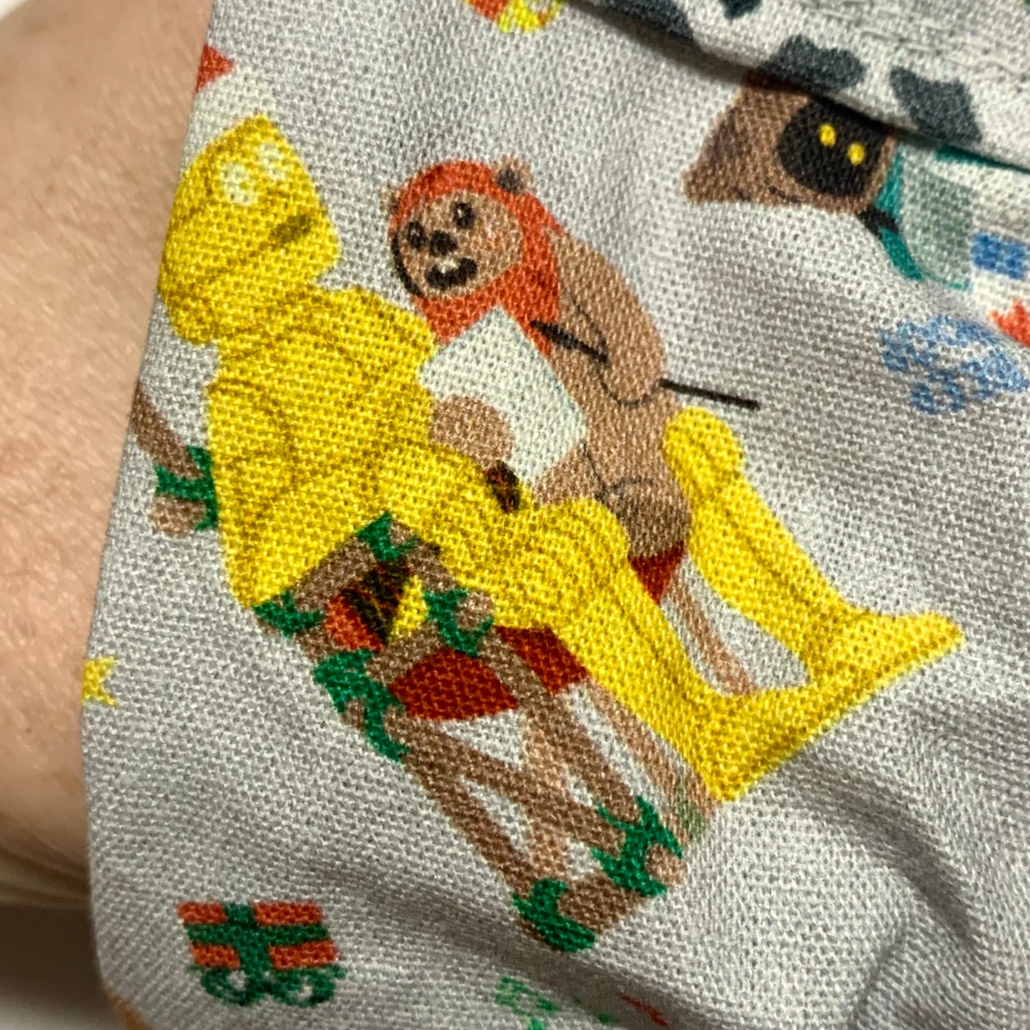 MUMMA WHOOPEE - Regular "Grey Star Wars"- Christmas Scrunchies