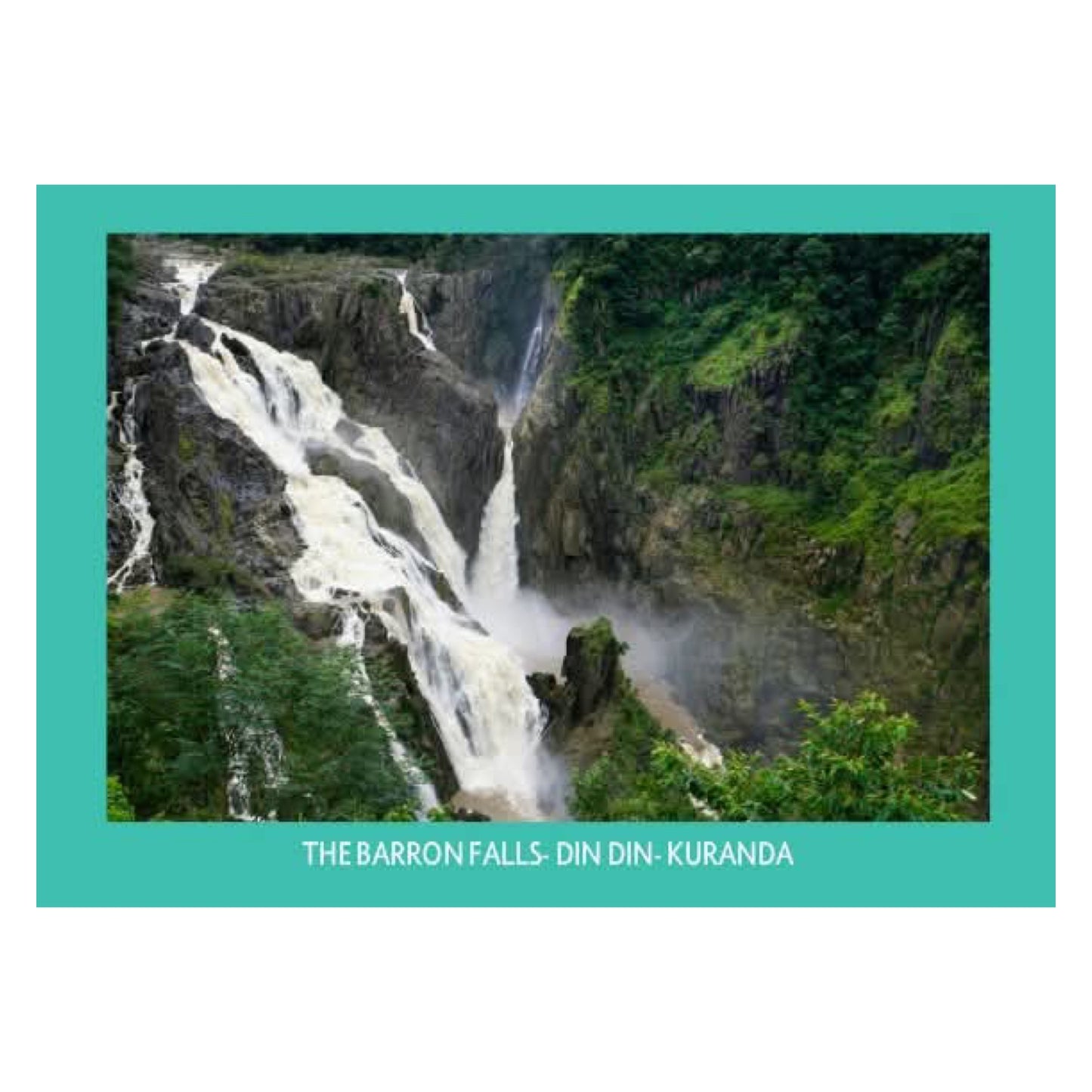 MAKIN' WHOOPEE - BARRON FALLS- POSTCARD