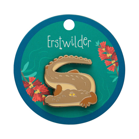ERSTWILDER - "Crikey the Saltwater Crocodile" Enamel Pin - AUSTRALIANA COLLECTION