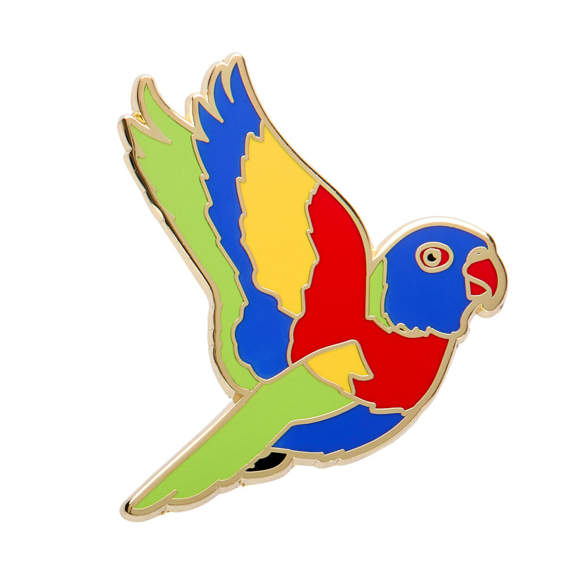 ERSTWILDER - "Lulu the Lorikeet" Enamel Pin - AUSTRALIANA COLLECTION