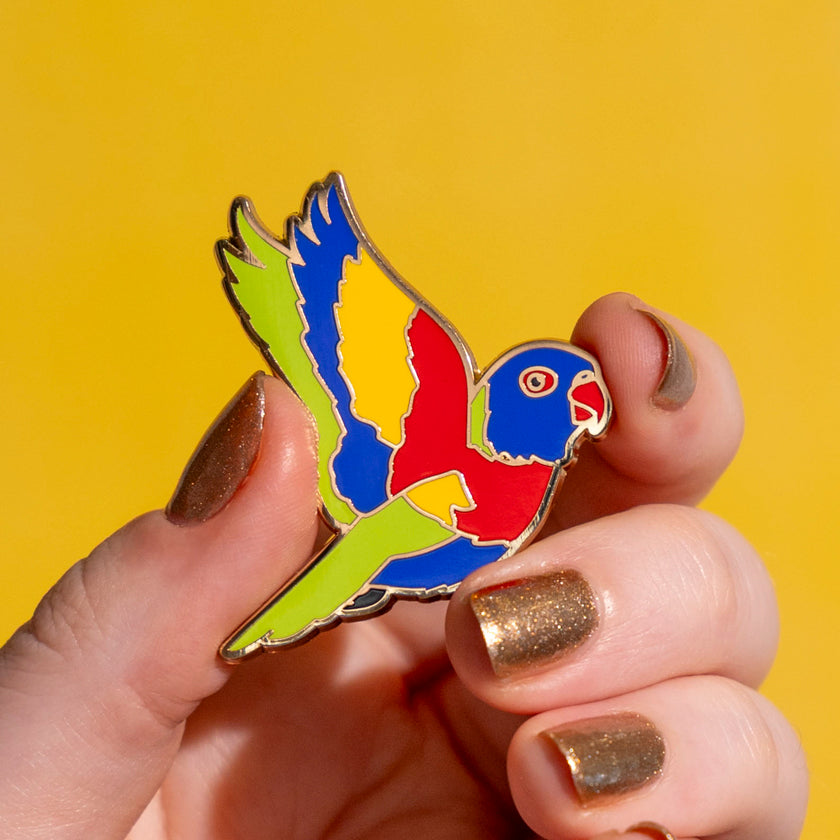 ERSTWILDER - "Lulu the Lorikeet" Enamel Pin - AUSTRALIANA COLLECTION