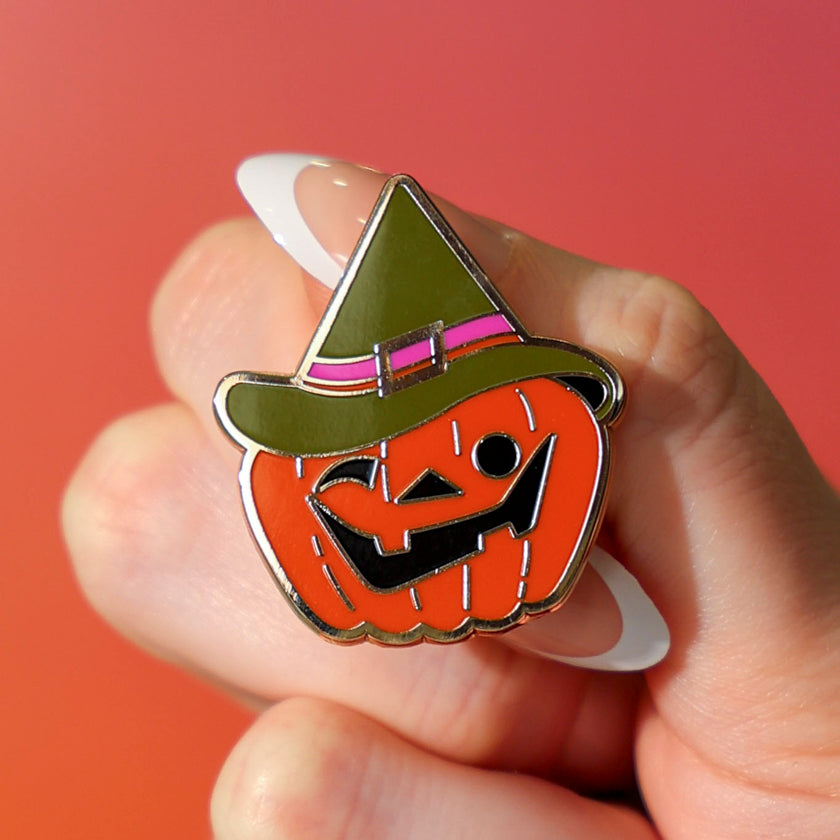 ERSTWILDER - "Witch O'Lantern Enamel Pin" - HAUNTED AT HEART- HALLOWEEN COLLECTION