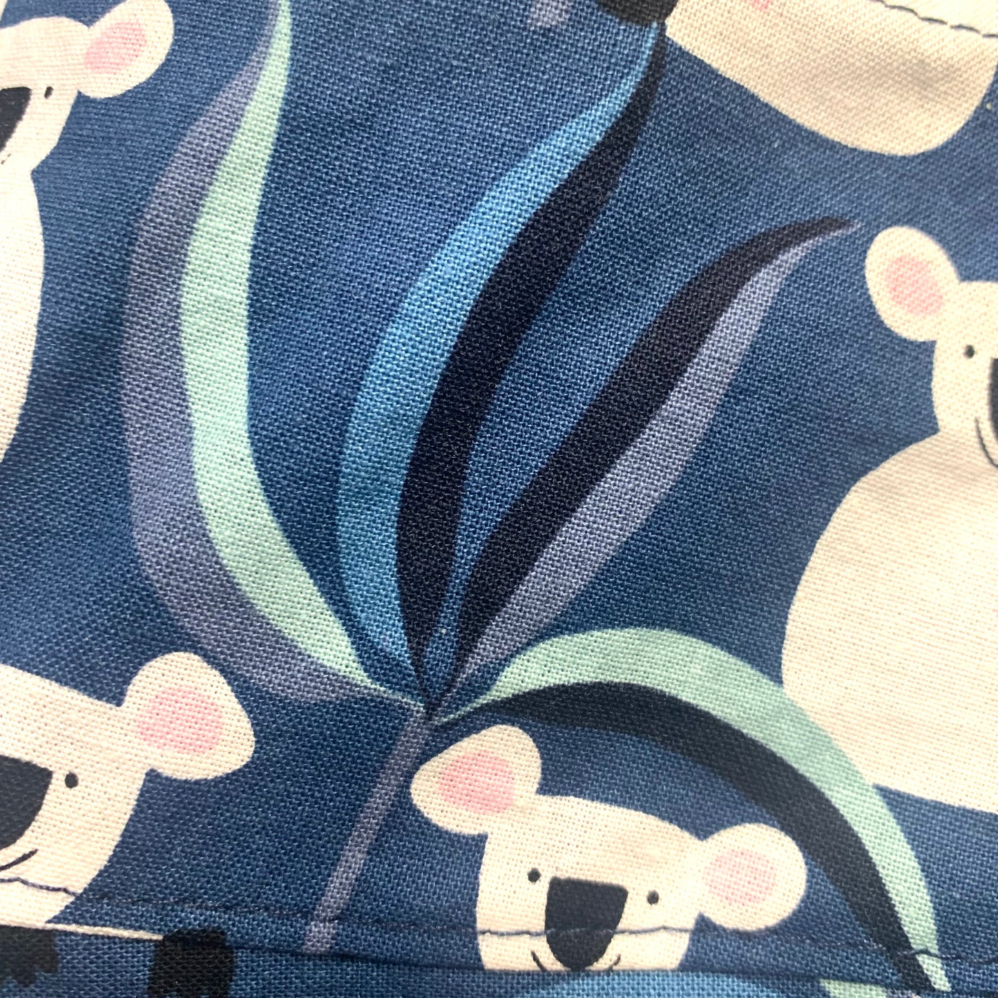 Teacups n Quilts - Navy Koalas Fabric Hat - Kids Size Large