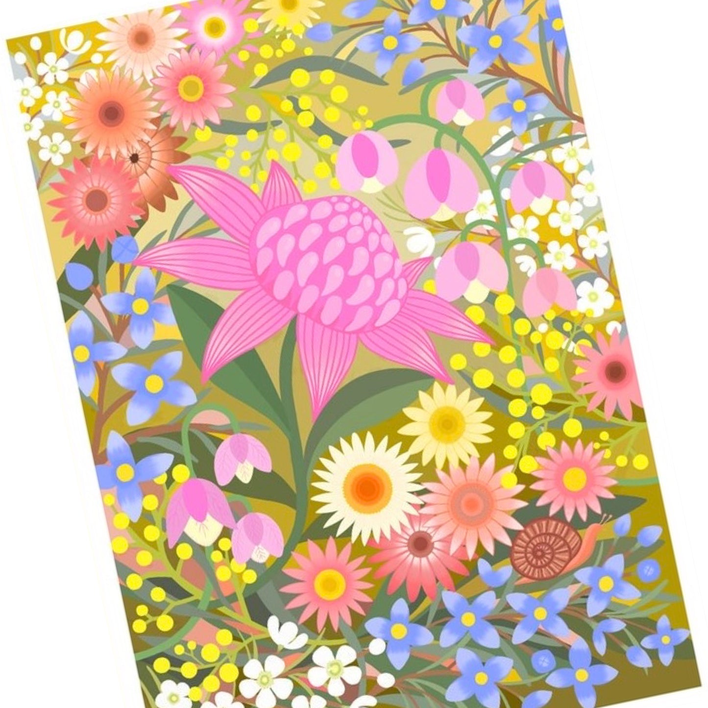 CLAIRE ISHINO- SMALL LIMITED EDITION A5 PRINTS- Golden Spring