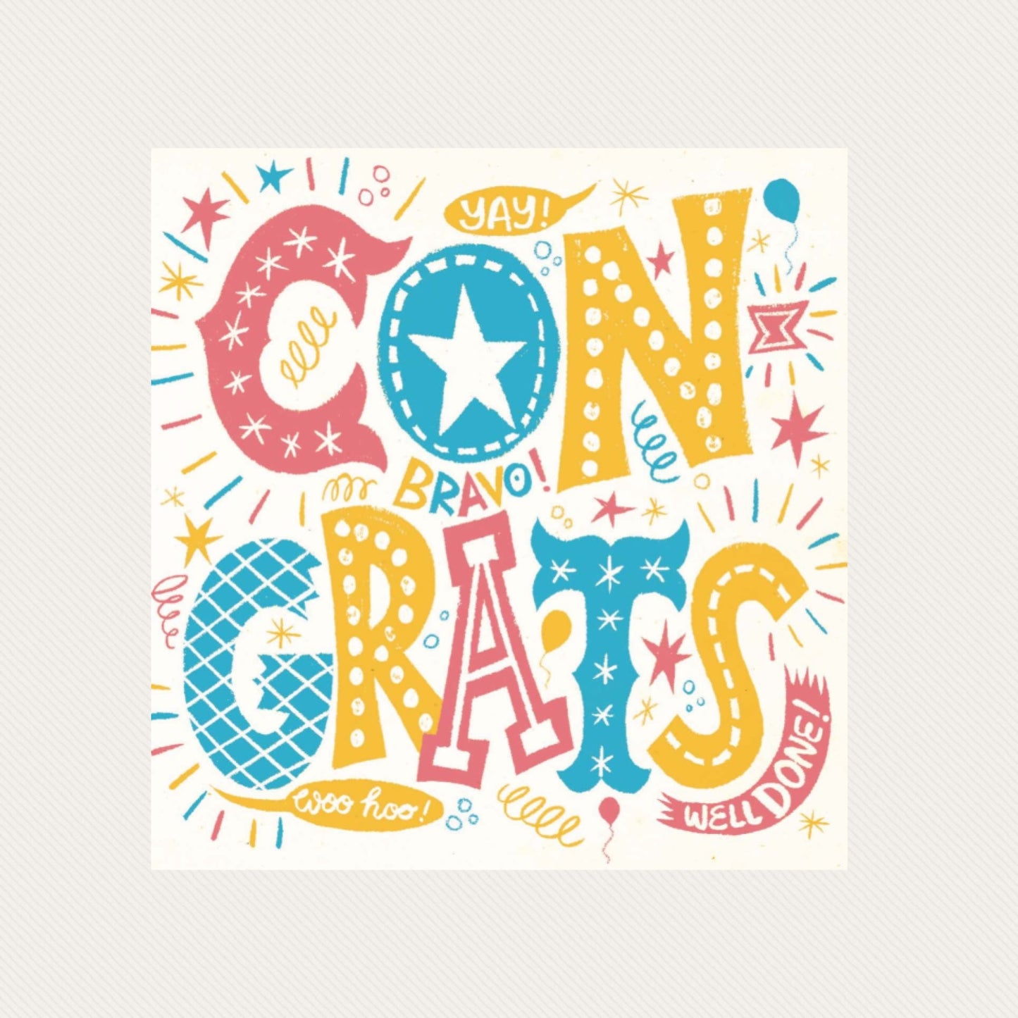 NUOVO - "Congrats" SMALL GREETING CARD