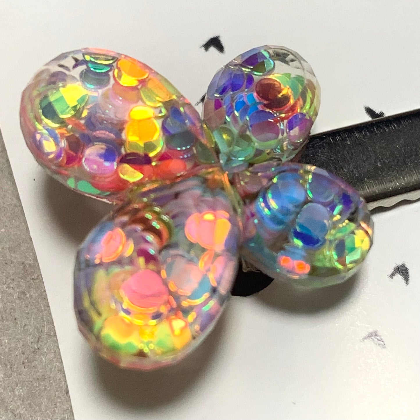 THIS BIRD HAS FLOWN - Rainbow Glitter Butterflies- Alligator Clips